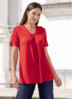 Shirt mit Kellerfalte in 2 Farben