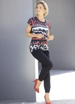 Shirt mit Kontrast-Schriftzug