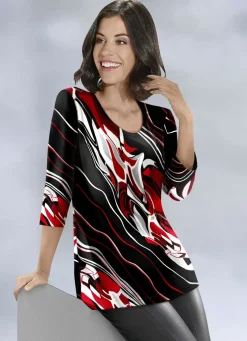 Shirt mit 3/4-langen Ärmeln