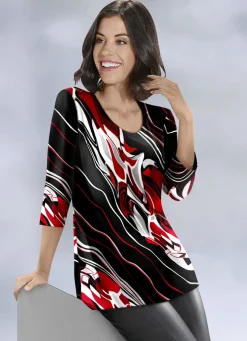 Shirt mit 3/4-langen Ärmeln