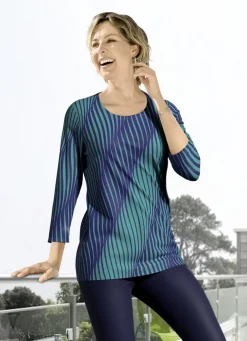 Shirt mit 3/4-langen Ärmeln