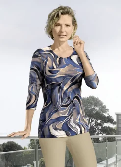 Shirt mit 3/4-langen Ärmeln in 4 Farben