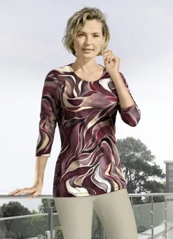 Shirt mit 3/4-langen Ärmeln in 4 Farben