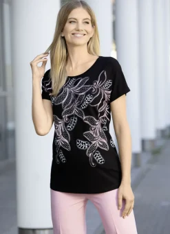 Shirt mit leicht abgerundetem Saumabschluss