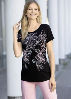 Shirt mit leicht abgerundetem Saumabschluss