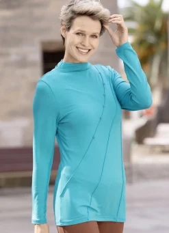 Shirt mit modischem Halsausschnitt in 2 Farben