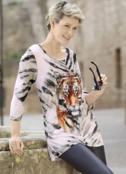 Shirt mit platziertem Tiermotiv