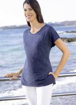 Shirt mit Relief-Druck