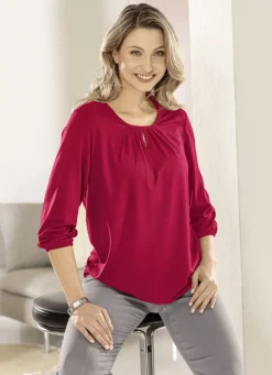 Shirt mit Schlitz in 2 Farben