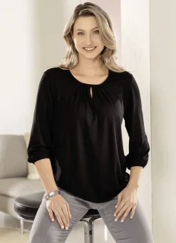 Shirt mit Schlitz in 2 Farben