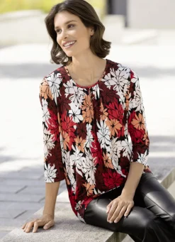 Shirt mit schöner Fältelung in 2 Farben