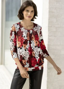 Shirt mit schöner Fältelung in 2 Farben