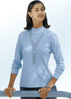 Shirt mit Stehkragen