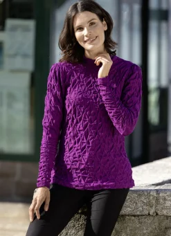 Shirt mit Stehkragen in 2 Farben