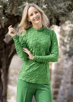 Shirt mit Stehkragen in 5 Farben