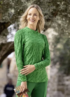 Shirt mit Stehkragen in 5 Farben