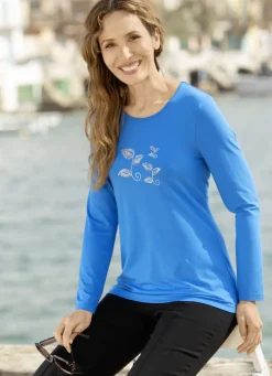 Shirt mit Strasszier im Vorderteil