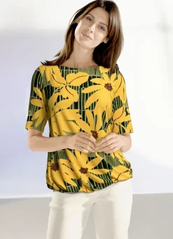 Shirt mit U-Boot Ausschnitt