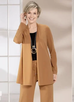 Shirtjacke in verschlussloser Form in 4 Farben