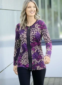 Shirtjacke mit praktischem Reißverschluss