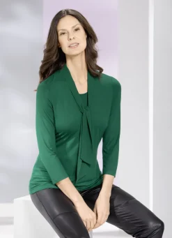 Shirt-Tunika mit Bindeschluppe