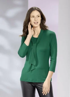 Shirt-Tunika mit Bindeschluppe