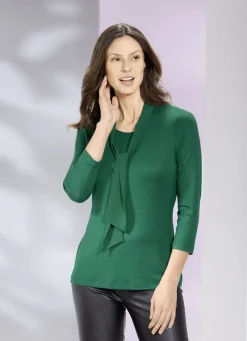 Shirt-Tunika mit Bindeschluppe