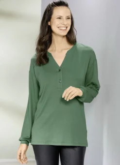 Shirt-Tunika mit Elastan