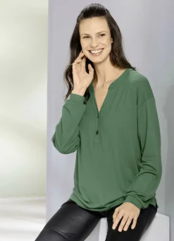 Shirt-Tunika mit Elastan