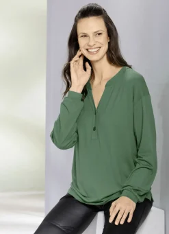 Shirt-Tunika mit Elastan