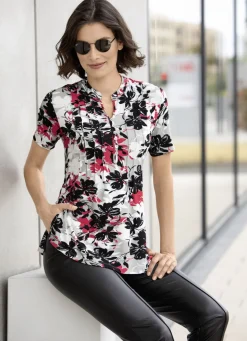 Shirt-Tunika mit Elastan