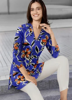 Shirt-Tunika mit farbbrillantem Druck