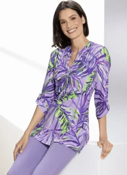 Shirt-Tunika mit farbbrillantem Druck
