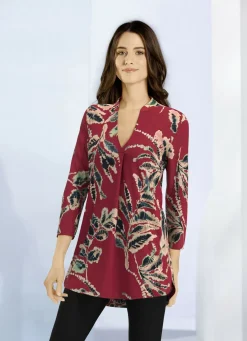 Shirt-Tunika mit hübscher Zierfalte