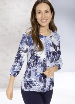 Shirt-Tunika mit Schmuckknöpfen