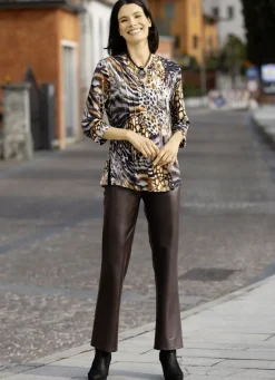 Shirt-Tunika mit V-Ausschnitt