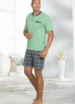 Shorty mit Knopfleiste