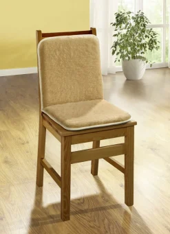 Sitzkissen mit Rücken aus reiner Schurwolle