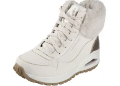 SKECHERS, gefütterte Damen-Boots, Winterschuhe, mit flauschigem Plüschkragen