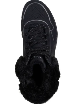 SKECHERS, gefütterte Damen-Boots, Winterschuhe, mit flauschigem Plüschkragen