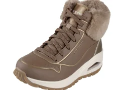 SKECHERS, gefütterte Damen-Boots, Winterschuhe, mit flauschigem Plüschkragen