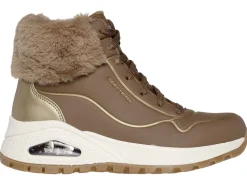 SKECHERS, gefütterte Damen-Boots, Winterschuhe, mit flauschigem Plüschkragen