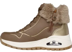 SKECHERS, gefütterte Damen-Boots, Winterschuhe, mit flauschigem Plüschkragen