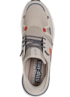 SKECHERS, Herren-Sneaker, mit geformter Slip-Ins Fersenplatte