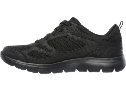 SKECHERS, sportliche Damen-Sneaker, mit Nappaleder-Besätzen