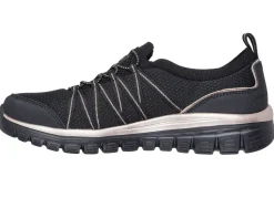 SKECHERS, trendige Damen-Slipper, aus gestricktem Mesh-Material