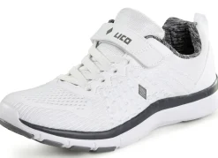 Sneaker aus effektvoll dessiniertem Textilmaterial