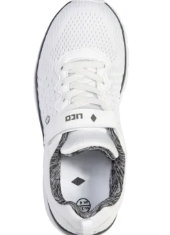 Sneaker aus effektvoll dessiniertem Textilmaterial