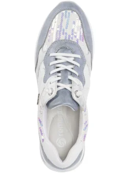 Sneaker mit schimmernden Pailletten