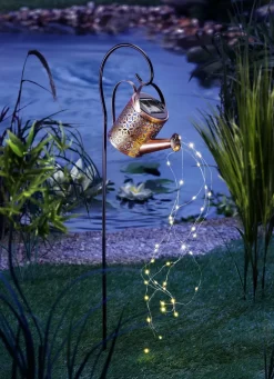 Solar Gießkanne mit 36 LED Lichterkette